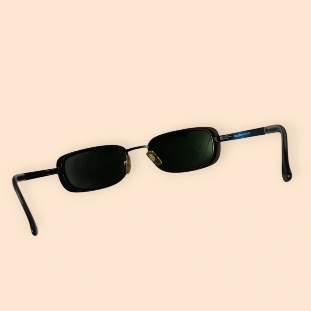 Giorgio Armani Occhiali Da Sole 677 706 135 Vintage 90s Sunglasses Italy Black